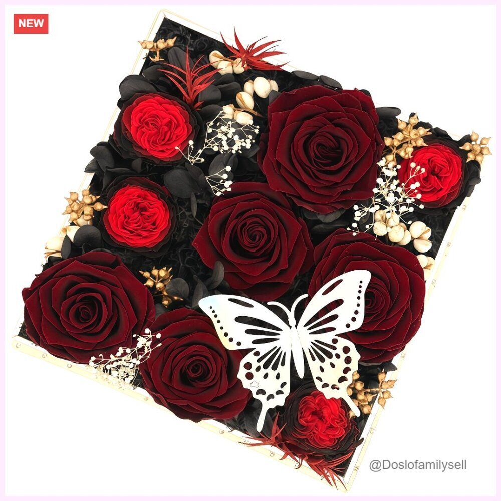 Preserved Rose Arrangement Luxury Gift Box Romantic Decor Wedding Anniversary